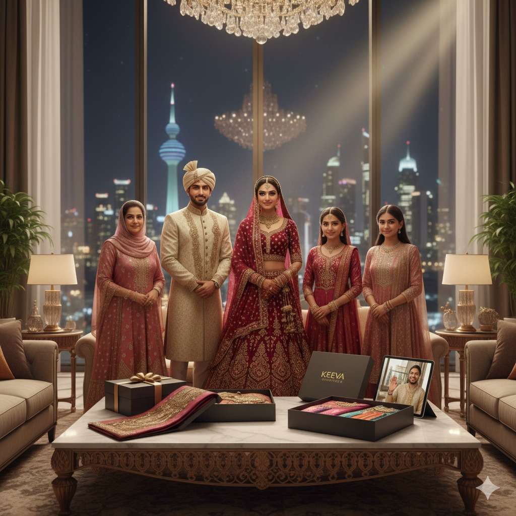A Kuwaiti Wedding Story: How Keevaa Exporters Delivers Bespoke Indian Couture to Global Families